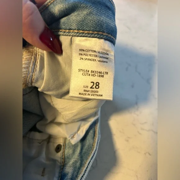 Like New Buckle Hidden Jeans Happi High Rise Flare Jean - Picture 8 of 14